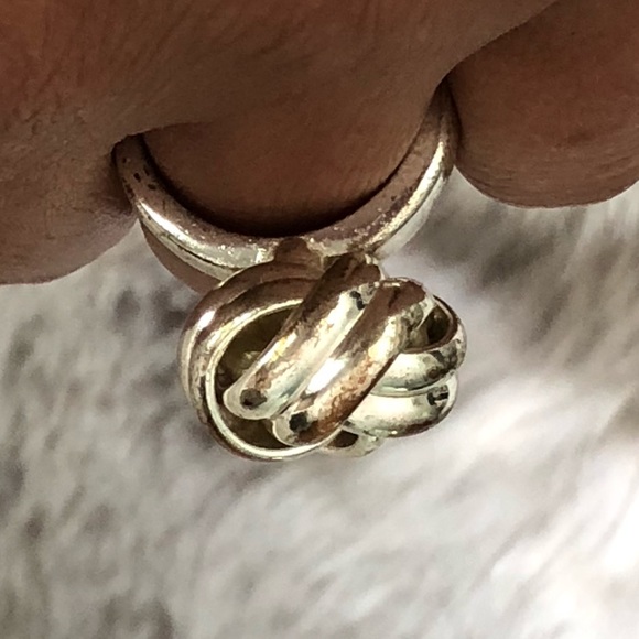 🔴 Vintage BOHO Chunky Lovers Knot Ring - Picture 7 of 11